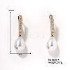 Chic Imitation Pearl Hoop Earrings for Women QX1953-4-1
