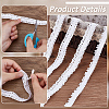 4 Rolls 4 Styles Cotton Flower Lace Ribbon OCOR-FG0002-77A-4