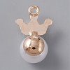 Resin Imitation Pearl Pendants FIND-TAC0002-041B-2