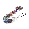 7 Chakra Nuggets Natural Gemstone Pocket Pendant Decorations HJEW-JM01049-01-4
