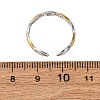 304 Stainless Steel Double Color Cuff Rings RJEW-S635-01GP-01-3
