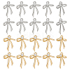20Pcs 2 Colors Brass Micro Pave Clear Cubic Zirconia Pendants KK-ME0002-14-1