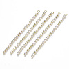Brass Rhinestone Cup Chains Tassel Big Pendants KK-R129-10G-1