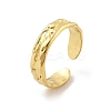 Textured 304 Stainless Steel Open Cuff Rings RJEW-R014-03G-02-4