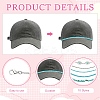 10Pcs Synthetic Turquoise & Brass & Alloy Chain Baseball Cap Chain HJEW-YW00096-3