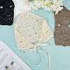 3Pcs 3 Colors Polyester Knitted Triangle Headscarf AJEW-CY0001-87-3
