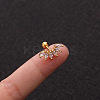 Brass Micro Pave Clear Cubic Zirconia Cartilage Earrings for Women WGD0011-18-1