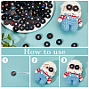 120Pcs 20 Colors Resin Button Eye Cabochons AJEW-FH00028-4
