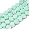 Electroplate Glass Beads Strands EGLA-Q125-002-A03-1