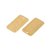 Ion Plating(IP) 304 Stainless Steel Pendants STAS-C106-06G-2