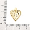 Brass Micro Pave Cubic Zirconia Pendants KK-D325-58G-01-3