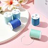 5 Rolls 5 Colors Round Waxed Polyester Cord YC-FS0001-02C-7