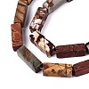 Natural Picasso Jasper/Polychrome Jasper Beads Strands G-T141-104-3