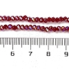 Baking Electroplate Glass Beads Strands DGLA-A039-J2MM-B19-4