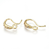 Brass Earring Hooks X-KK-S348-216-2