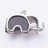 Natural Dyed & Heated Black Agate Pendants G-P268-07-2