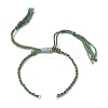 Braided Cotton Cord Bracelet Making MAK-L043-02G-11-1