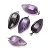 Natural Amethyst Pendants GG-K002-16P-1
