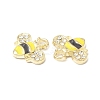 Golden Plated Alloy Enamel Charms ENAM-G212-18G-3