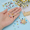 72Pcs 12 Colors 1-hole Alloy Horn Buttons DOLL-FG0001-05-3