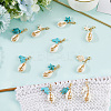 4Sets 2 Styles Natural Mixed Cowrie Shell Pendant Decorations HJEW-SC0002-19-3