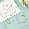 10Pcs Brass Micro Pave Clear Cubic Zirconia Charms KK-FH0003-23-2