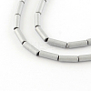 Tube Electroplate Non-magnetic Synthetic Hematite Bead Strands G-S203-22H-1