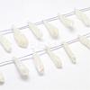 Electroplated Natural Quartz Crystal Beads Strands G-G890-A-01-1