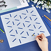 1 Sheet Mandala Theme PET Hollow Out Drawing Painting Stencils DIY-GF0009-77B-3