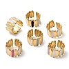 304 Stainless Steel Enamel Open Cuff Rings RJEW-L335-03A-G-2
