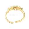 Brass Pave Cubic Zirconia Cuff Rings RJEW-U012-03G-01-3