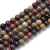 Natural River Stone Beads Strands X-G-R412-24-8mm-1