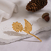 Sunflower 304 Stainless Steel Brooches NK4193-6
