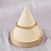 304 Stainless Steel Link Chain Bracelets for Women BJEW-Z143-25G-2