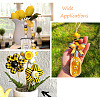 Kissitty DIY Bee Wooded Ornaments Kit DIY-KS0001-28-9