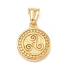 304 Stainless Steel Pendants STAS-D207-01G-1