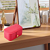 1Pc PU Imitation Leather Jewelry Box LBOX-TA0001-01D-8