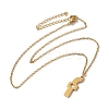 304 Stainless Steel Pendant Necklaces LS-NJEW-H036-02G-F-2