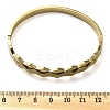 Ion Plating(IP) 304 Stainless Steel Hinged Bangles for Women BJEW-A011-15G-5