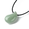 Natural & Synthetic Gemstone Pendant Necklaces NJEW-C046-03-4