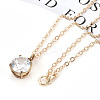Brass Cable Chains Necklaces X-MAK-N029-01LG-6