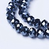 Electroplate Glass Beads Strands EGLA-A044-P4mm-A18-3