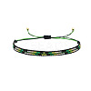 Bohemian Glass Seed Beads Braided Bead Bracelets TT0966-5