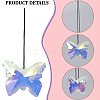 Butterfly Glass Hanging Suncatchers HJEW-WH20019-10A-5