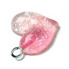 Gradient Color Transparent Resin Pendants LS-RESI-A023-01D-3