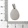 Non-Tarnish 304 Stainless Steel Stamping Blank Tag Pendants STAS-B053-04P-3