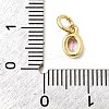 Brass Cubic Zirconia Charms KK-G554-02A-03-3