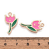 Alloy and Enamel Pendants ENAM-T021-34B-G-3