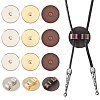 12Pcs 3 Colors Alloy Bolo Tie Slides Clasp Cabochon Settings FIND-CA0008-91-1