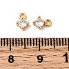 Brass Micro Pave Cubic Zirconia Pendants KK-P340-29G-3